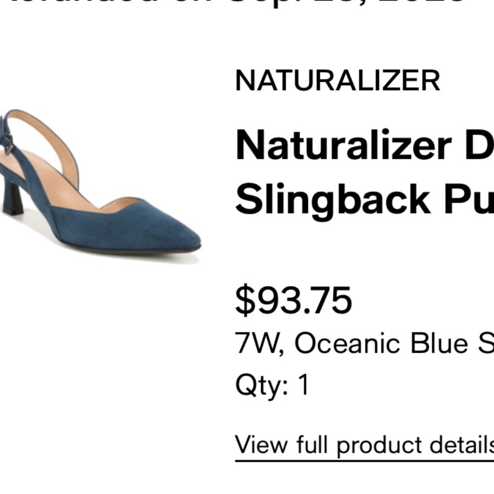 Cute sling back short heel